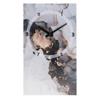 Часы-картина настенные, серия: Интерьер, "Мрамор", плавный ход, 35 х 60 см - фото 9827695