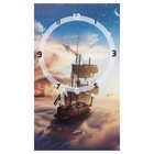Часы-картина настенные, серия: Интерьер, "Корабль в небесах", плавный ход, 35 х 60 см - фото 8553324