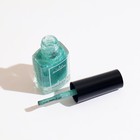 Лак для ногтей бирюзовый с блестками, голографический, тон 726, 6 мл - фото 24580357