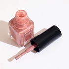 Лак для ногтей с эффектом геля SHIMMER тон S121 серебристо-коричневый искрящийся, 6 мл - Фото 8