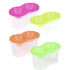 Стакан - непроливайка для рисования двойной Calligrata «Фонарики», 150 мл ×2, неоновый МИКС - Фото 2