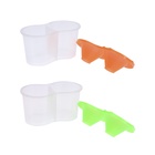 Стакан - непроливайка для рисования двойной Calligrata «Фонарики», 150 мл ×2, неоновый МИКС - Фото 4