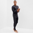 Комплект мужской термо (джемпер, брюки) MINAKU цвет графит меланж, р-р 48 - Фото 3
