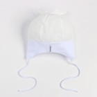 Шапка детская, цвет белый, размер 40-42 - фото 24218837