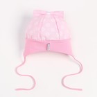 Шапка детская, цвет розовый, размер 44-46 - Фото 3