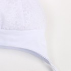 Шапка детская, цвет белый, размер 44-46 - фото 22303692