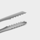 Щипцы кухонные для льда и сахара Доляна Ortel, h=15 см, серебристые - Фото 3