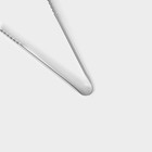 Щипцы кухонные для льда и сахара Доляна Ortel, h=15 см, серебристые - Фото 4