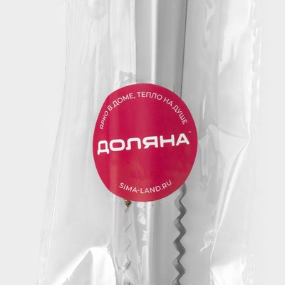 Щипцы кухонные для льда и сахара Доляна Ortel, h=15 см, серебристые