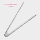 Щипцы кухонные Доляна Ortel, 18 см, цвет серебристый - Фото 2