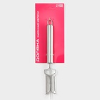 Овощечистка Доляна «Металлик», двухсторонняя, 20,5 см, цвет серебристый (комплект 2 шт) - фото 49436539