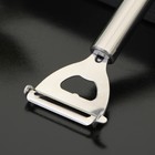 Овощечистка Доляна «Металлик», 16 см - фото 53300942