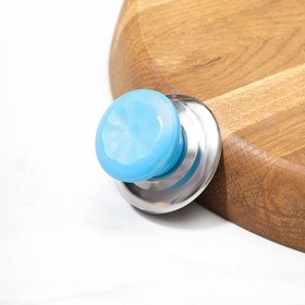 Ручка для крышки на посуду "Гевни" d=4,5 см, цвет синий