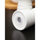 Набор для специй на деревянной подставке BellaTenero, 4 предмета: солонка 70 мл, перечница 70 мл, сахарница 250 мл, салфетница, белый - Фото 3