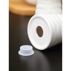 Набор для специй на деревянной подставке BellaTenero, 4 предмета: солонка 70 мл, перечница 70 мл, сахарница 250 мл, салфетница, белый - Фото 4