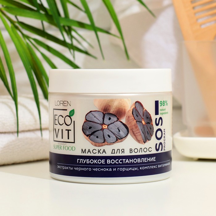 Маска для волос , ECOANDVIT SUPER FOOD  Глубокое восстановление , 380 мл 36205