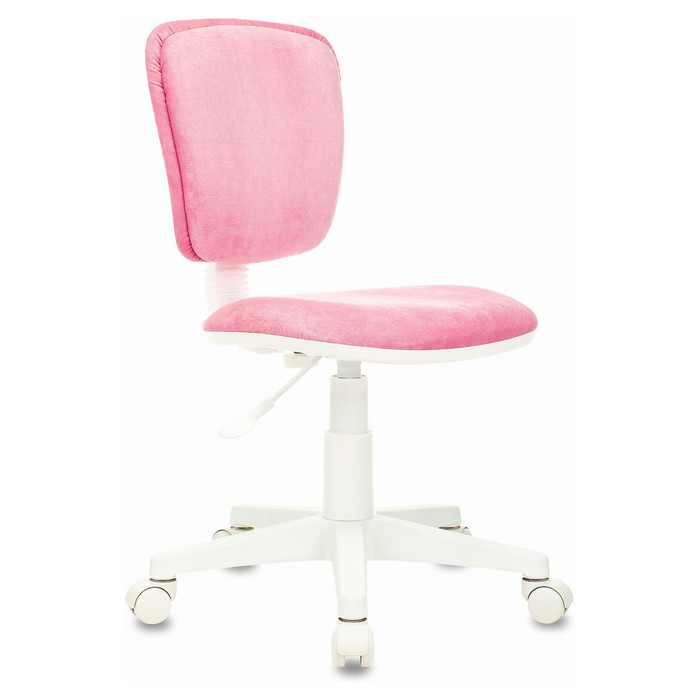 Кресло детское, розовое ткань вельвет, CH-W204NX/VELV36 - Фото 1