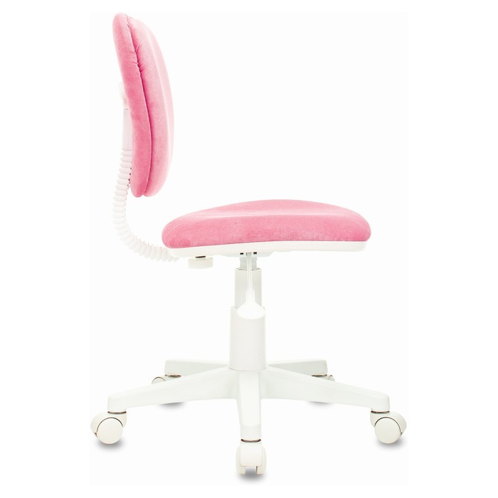 Кресло детское, розовое ткань вельвет, CH-W204NX/VELV36