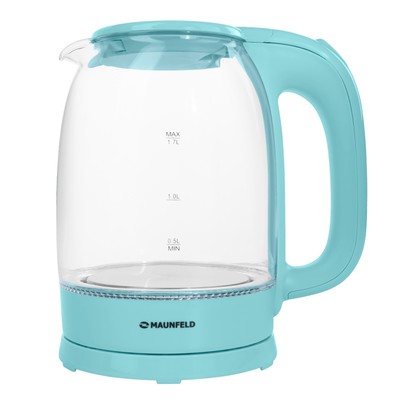 Чайник MAUNFELD MGK-613GR, стекло, 1.7 л, 2200 Вт, зелёный