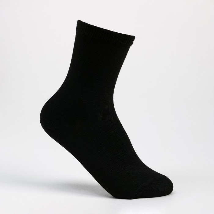 Носки детские цвет чёрный, размер 20-22 - Фото 1