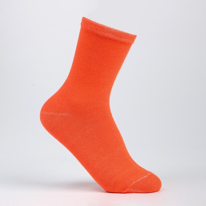 Носки детские цвет оранжевый, размер 16-18