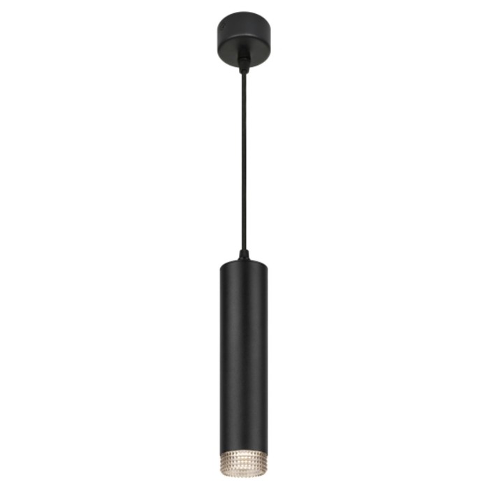 Светильник подвесной PL18 BK/GR MR16 GU10 потолочный цилиндр чёрный, цвет серый - Фото 1