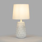 Настольная лампа Rivoli Bertha 1хЕ14, 40 Вт керамика, цвет белый - Фото 8