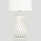 Настольная лампа Rivoli Bertha 1хЕ14, 40 Вт керамика, цвет белый - Фото 9