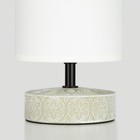 Настольная лампа Rivoli Eleanor 1хЕ14, 40 Вт керамика, цвет бежевый/белый - Фото 9