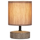 Настольная лампа Rivoli Eleanor 1хЕ14, 40 Вт керамика, цвет кофейный - фото 296874698