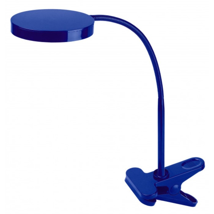 Настольный светильник NLED-435-4W-BU светодиодный на прищепке синий - Фото 1