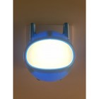 Ночник-светильник светодиодный NN-604-LS-BU в розетку с датчиком освещённости, цвет синий - Фото 5
