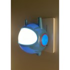 Ночник-светильник светодиодный NN-604-LS-BU в розетку с датчиком освещённости, цвет синий - Фото 6