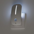Ночник-светильник светодиодный NN-620-LS-W в розетку с датчиком освещённости, цвет белый - Фото 2