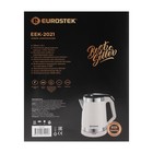 Чайник электрический Eurostek EEK-2021, пластик, колба металл, 1.8 л, 1500 Вт, белый - фото 51340602 Чайник электрический Eurostek EEK-2021, пластик, колба металл, 1.8 л, 1500 Вт, белый - фото 51340602