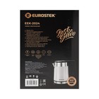 Чайник электрический Eurostek EEK-2024, пластик, колба металл, 1.8 л, 1500 Вт, белый - фото 9602268
