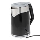 Чайник электрический Eurostek EEK-2026, пластик, колба металл, 1.8 л, 1500 Вт, чёрный - фото 8040136