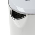 Чайник электрический Eurostek EEK-3028, пластик, колба металл, 2 л, 1500 Вт, белый - фото 9602281