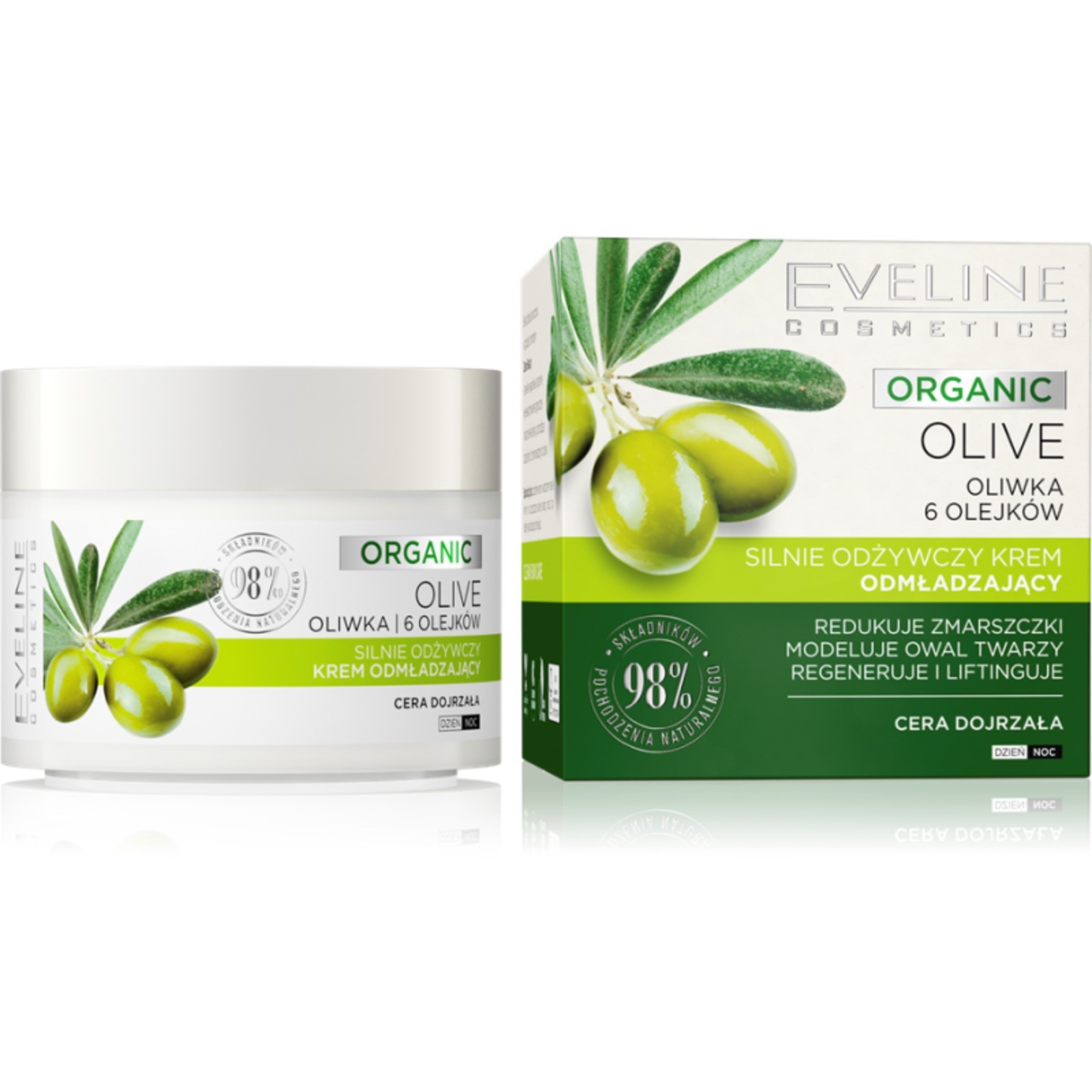 Крем для лица Eveline Organic, омолаживающий, интенсивно-питательный,  день/ночь, 50 мл (9789111) - Купить по цене от 400.00 руб. | Интернет  магазин SIMA-LAND.RU