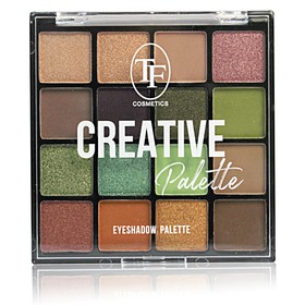 Тени для век TF Creative Palette, тон 05, зелено-коричневый, 16 оттенков, 12 г