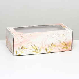 Коробка самосборная, с окном, "Безмятежность" 16 х 35 х 12 см