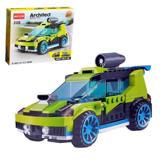 УЦЕНКА Конструктор блочный «Гоночный транспорт», 30 вариантов сборки, 241 деталь - Фото 1