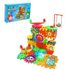 Конструктор «Забавные шестерёнки», световые и звуковые эффекты, работает от батареек, 99 деталей, уценка - Фото 1