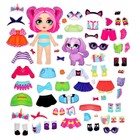 УЦЕНКА Магнитный набор «Малышка с питомцем» - Фото 2