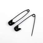 Булавки английские, 38 мм, 500 шт, цвет чёрный - Фото 3