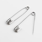 Набор булавок английских, 28/32/38 мм, 12 шт., цвет серебряный - Фото 3