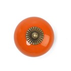 Ручка кнопка DOME Ceramics 003, керамическая, оранжевая - Фото 3