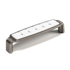 Ручка скоба ELEGANT, 96 мм, керамическая, цвет цвет старинное серебро - Фото 1