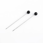 Набор булавок: портновские, английские, 32 / 35 мм, 100 шт., чёрный - Фото 2