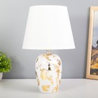 Настольная лампа "Белла" E14 40Вт золото 20х20х32 см RISALUX - фото 319551127
